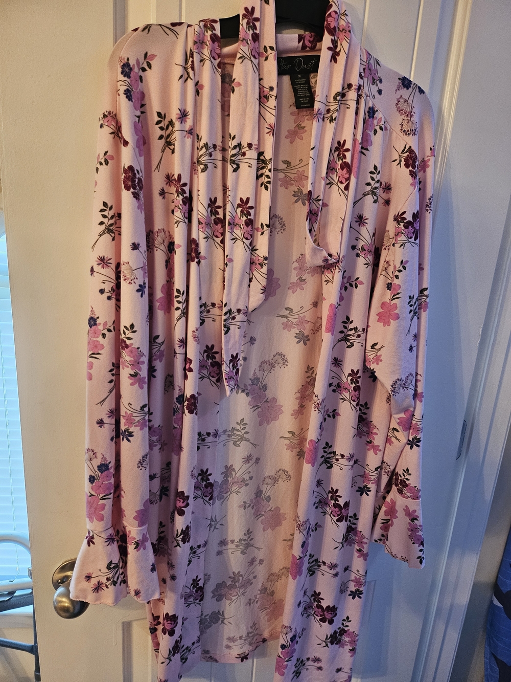 Light Pink Floral Duster Cardigan